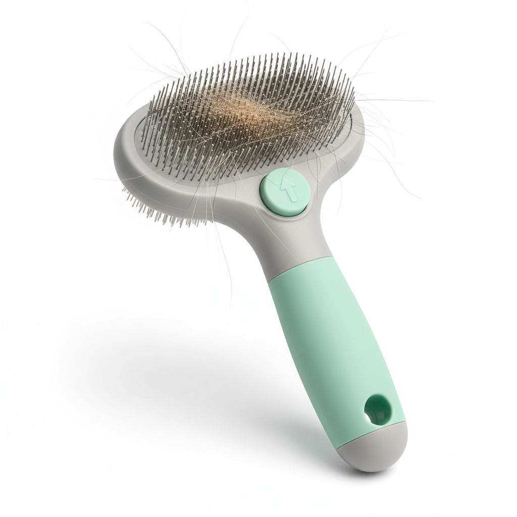 Self-Cleaning Cat Slicker Brush